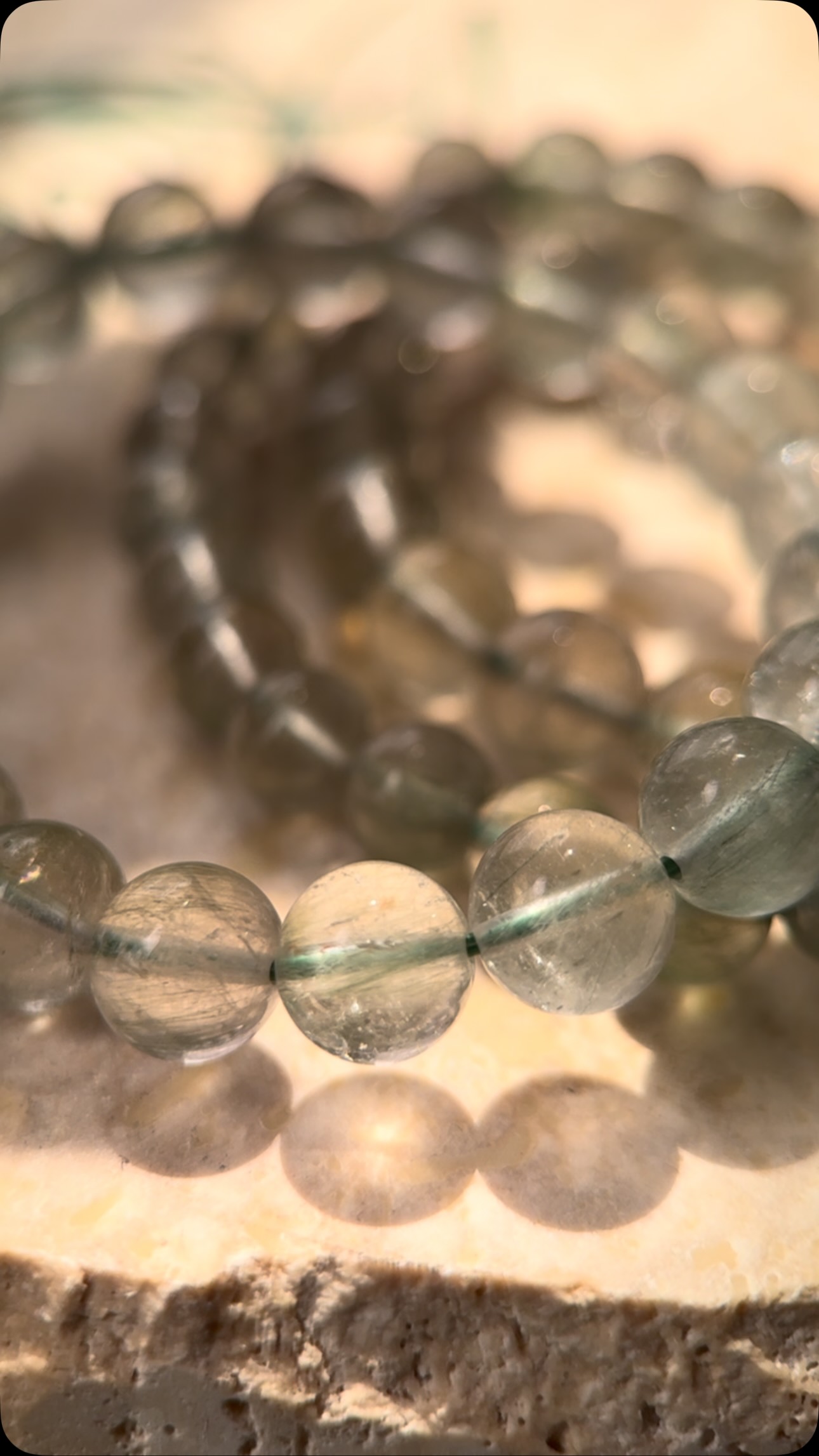 天然綠兔毛水晶